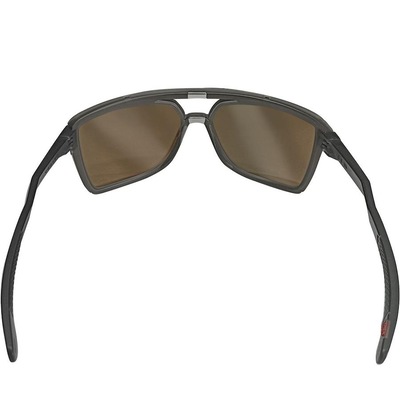 Óculos de Sol Oakley Unissex Castel Matte Grey Smoke/Lentes Prizm Ruby - Foto 4