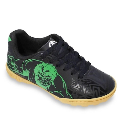 Chuteira Society Dray Marvel Hulk - Infantil - Foto 1
