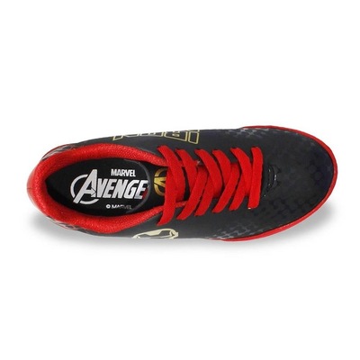 Chuteira Society Dray Marvel Homem De Ferro - Infantil - Foto 3