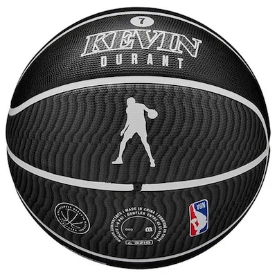 Bola de Basquete Brooklyn Nets Kevin Durant 7 Wilson NBA - Foto 5