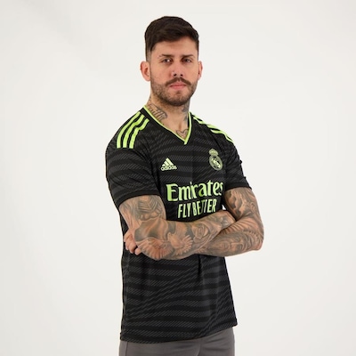 Camisa Real Madrid Third 2023 20 Vini Jr. adidas - Masculina - Foto 5