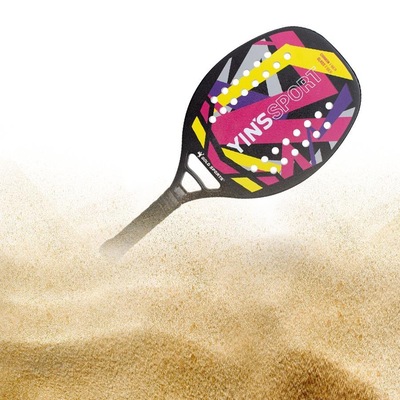 Raquete Beach Tennis Gold Sports Yins Convoy carbon Pro Advance - Foto 3