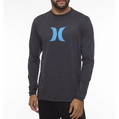 Camiseta Manga Longa Hurley Icon - Masculina - Foto 1