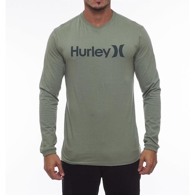 Camiseta Manga Longa Hurley O&O Solid - Masculina - Foto 1