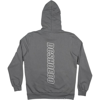 Blusão de Moletom com Capuz DC Shoes Canguru FB Outline - Masculino - Foto 4