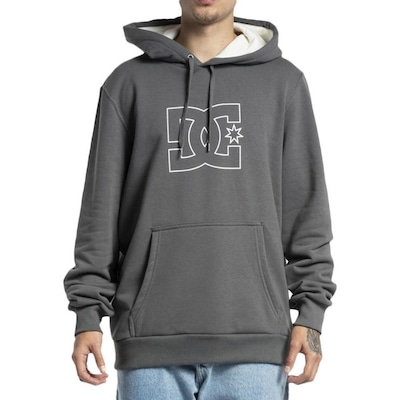 Blusão de Moletom com Capuz DC Shoes Canguru FB Outline - Masculino - Foto 1
