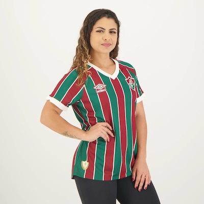 Camisa do Fluminense I 2023 Umbro - Feminina - Foto 2