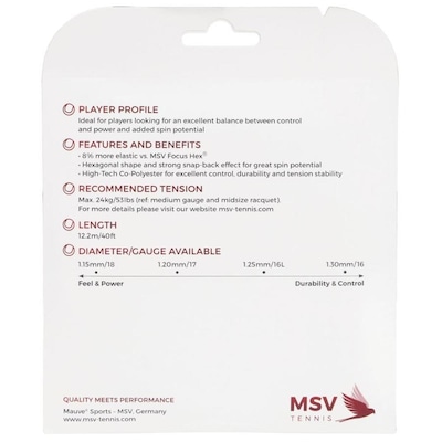 Corda MSV Focus Hex Soft 16L 1.25mm - Foto 3