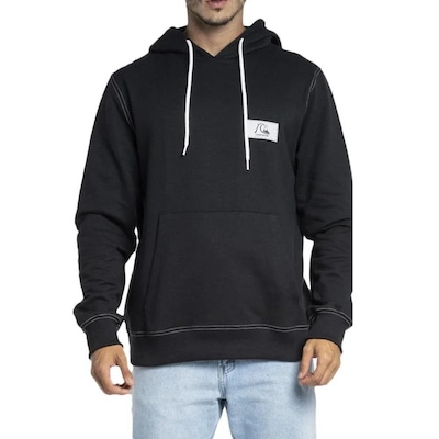 Blusão de Moletom com Capuz Quiksilver Fechado The Original - Masculino - Foto 1