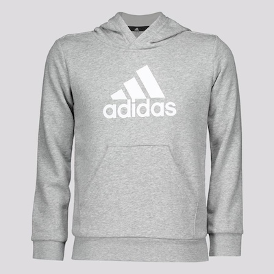 Blusão de Moletom adidas com Capuz Big Logo - Infantil - Foto 1