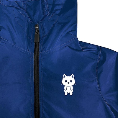Jaqueta Corta Vento com Capuz WSS Light Cat - Infantil - Foto 2