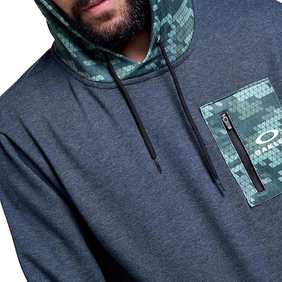 Blusão de Moletom com Capuz Oakley Canguru Classics - Masculino - Foto 2