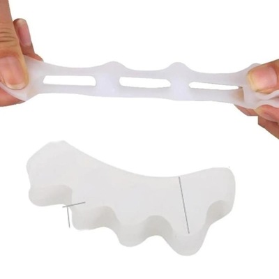 Par Transparente Silicone Separador Protetor Dedos Pés Joanete DK - Foto 3
