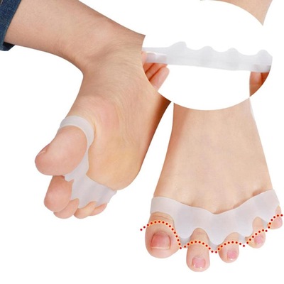 Par Transparente Silicone Separador Protetor Dedos Pés Joanete DK - Foto 5