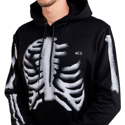 Blusão de Moletom com Capuz MCD Huesos - Masculino - Foto 3