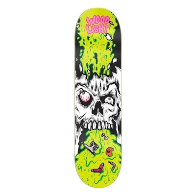 Shape de Skate Wood Light Marfim Blow Up Vomiting - Foto 1