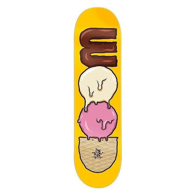 Shape de Skate Wood Light Marfim Wood Ice Cream - Foto 1