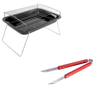 Kit Mor: Churrasqueira Portátil Praiana + Pegador para Churrasco - Foto 1