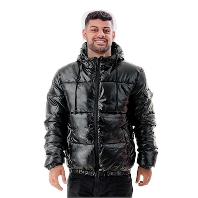 Jaqueta com Capuz Esporte Legal Super Puffer - Masculina - Foto 1