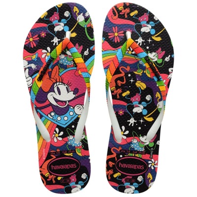 Chinelo Havaianas Slim Disney Stylish Minnie - Feminino - Foto 1