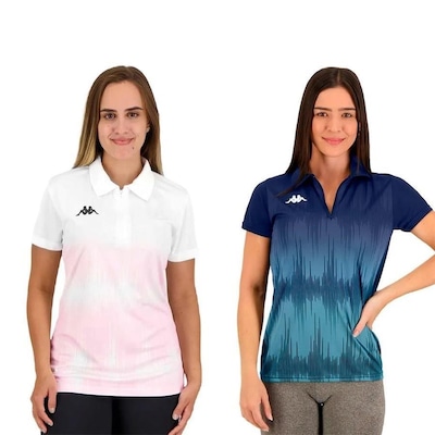 Kit de Camisas Polo Kappa Eloise - 2 Unidades - Feminina - Foto 1