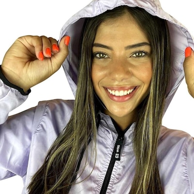 Jaqueta Corta Vento com Capuz WSS Light Holidays - Feminina - Foto 5