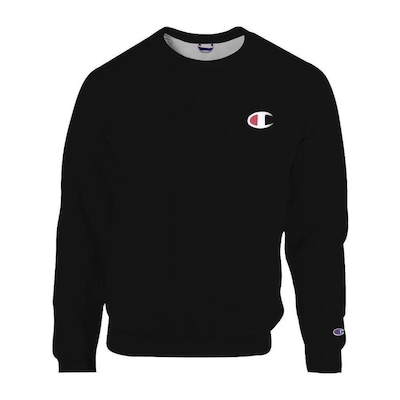 Blusão de Moletom Champion Felpado Gola Careca Logo C Ink - Masculino - Foto 1