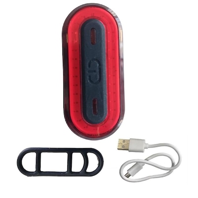 Sinalizador Traseiro de Biciclqta Aude 100 Lumens Recarregável USB - Foto 1