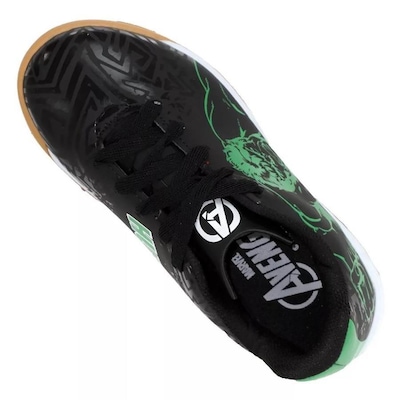Chuteira Futsal Dray Marvel Hulk - Infantil - Foto 4