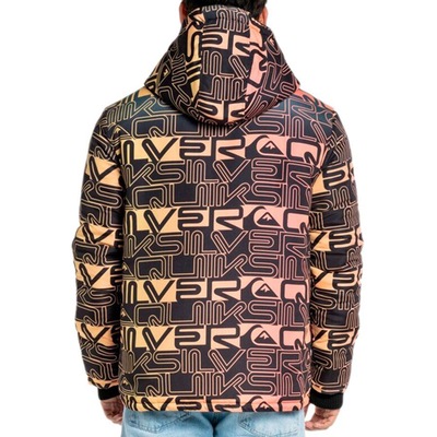 Jaqueta Com Capuz Quiksilver Puffer World Block - Masculina - Foto 3