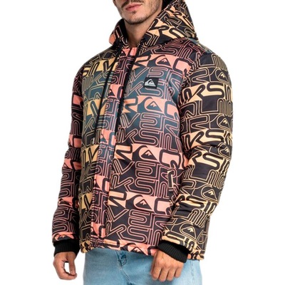 Jaqueta Com Capuz Quiksilver Puffer World Block - Masculina - Foto 1