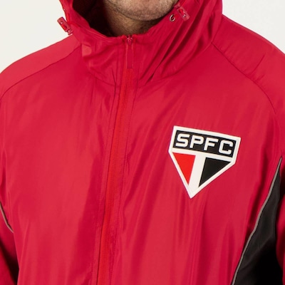 Jaqueta do São Paulo Corta Vento com Capuz Futfanatics Reflective - Feminina - Foto 4