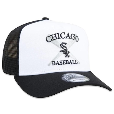 Boné Aba Curva New Era 9Forty AF MLB Chicago White Sox - Trucker - Snapback - Adulto - Foto 3