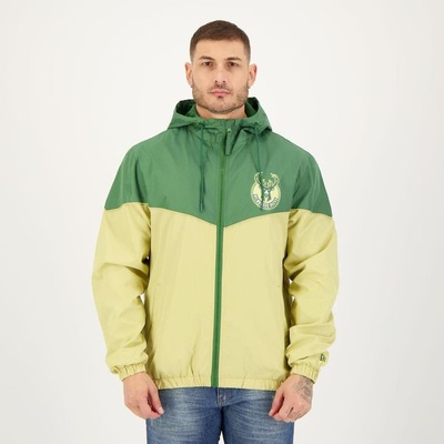 Jaqueta Com Capuz New Era Nba Milwaukee Bucks - Masculina - Foto 1
