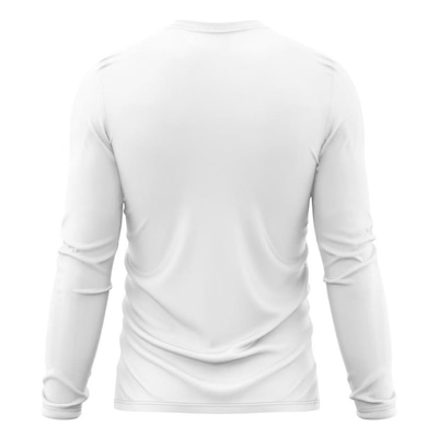 Camiseta Manga Longa Adriben Dry Fit Proteção Solar UV 50/ Treino Academia - Masculina - Foto 2