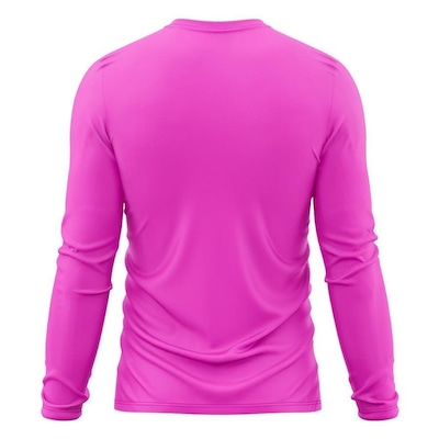 Camiseta Manga Longa Adriben Dry Fit Proteção Solar UV 50/ Treino Academia - Masculina - Foto 2