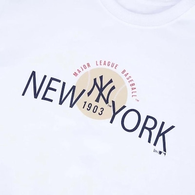 Camiseta New Era Regular MLB New York Yankees Core - Masculina - Foto 3