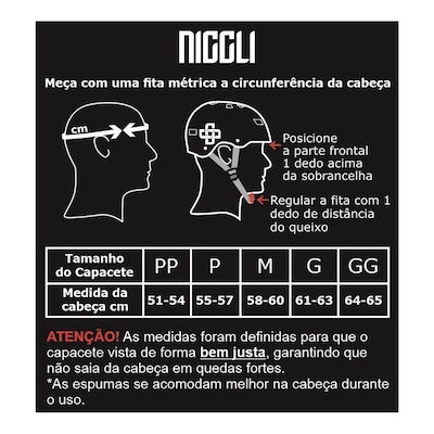 Capacete Niggli Pads Iron Pro N1 - Adulto - Foto 2