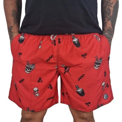 Bermuda Surftrip Red Aliens - Masculina - Foto 2