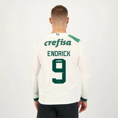 Camisa do Palmeiras Ii 2023 Manga Longa 9 Endrick Puma - Masculina - Foto 1