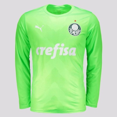 Camisa do Palmeiras Goleiro II 2023 Manga Longa 21 Weverton Puma - Masculino - Foto 1