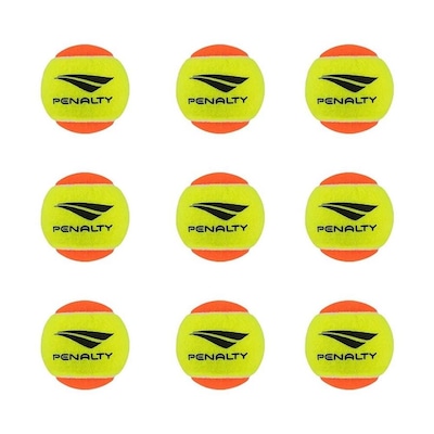 Kit Bolas Beach Tennis Penalty XXII Stage 2 - 9 Unidades - Foto 1