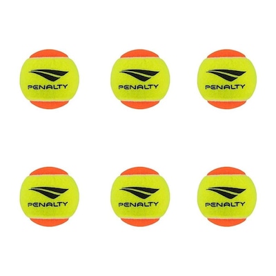 Kit Bolas Beach Tennis Penalty XXII Stage 2 - 6 Unidades - Foto 1