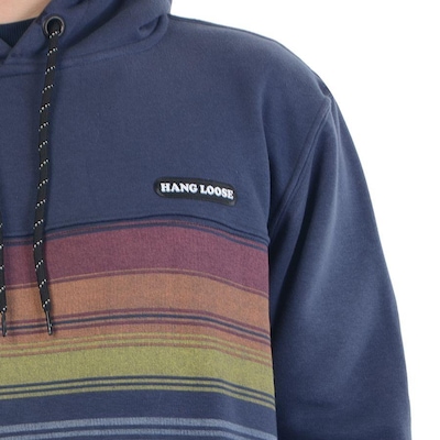 Blusão Moletom Masculino Hang Loose Stripes com Capuz - Foto 5