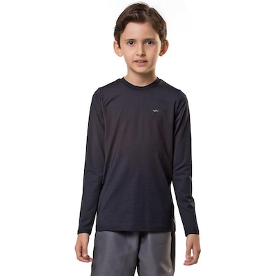 Camiseta Térmica Manga Longa Infantil Proteção UV50+ Summersun Elite - Unissex - Foto 4