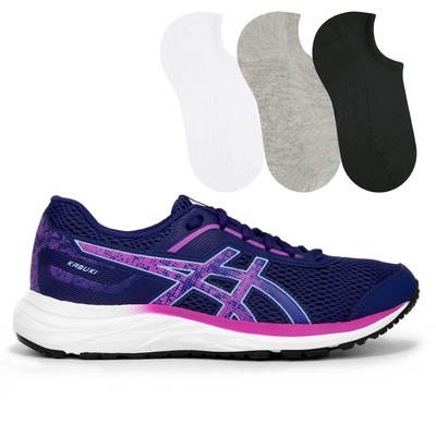 Kit Tênis Asics Kabuki + 3 Pares de Meias - Feminino - Foto 1