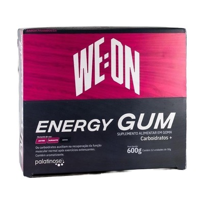 Energy Gum We:On - Framboesa - 12 Unidades De 50g - Foto 3