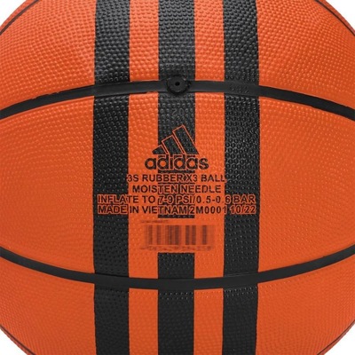Bola de Basquete adidas 3 Stripe Rubber X3 Tam 6 - Foto 5