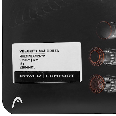 Corda de Raquete de Tênis Head Velocity 17l 1.25mm - Set individual - Foto 2