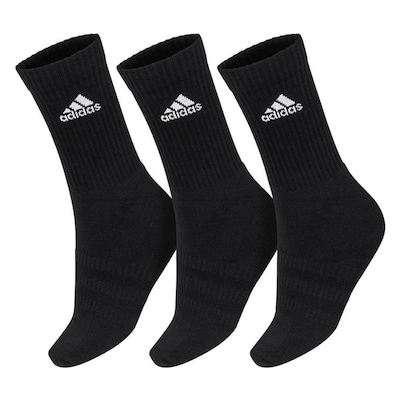 Meia adidas Cushion Cano Alto Pack - 03 Pares - 41 ao 43 - Foto 1